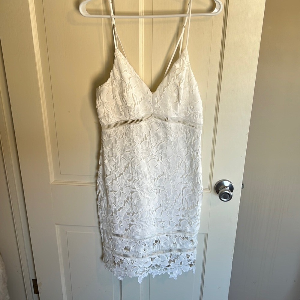 ASTR the Label white mini dress